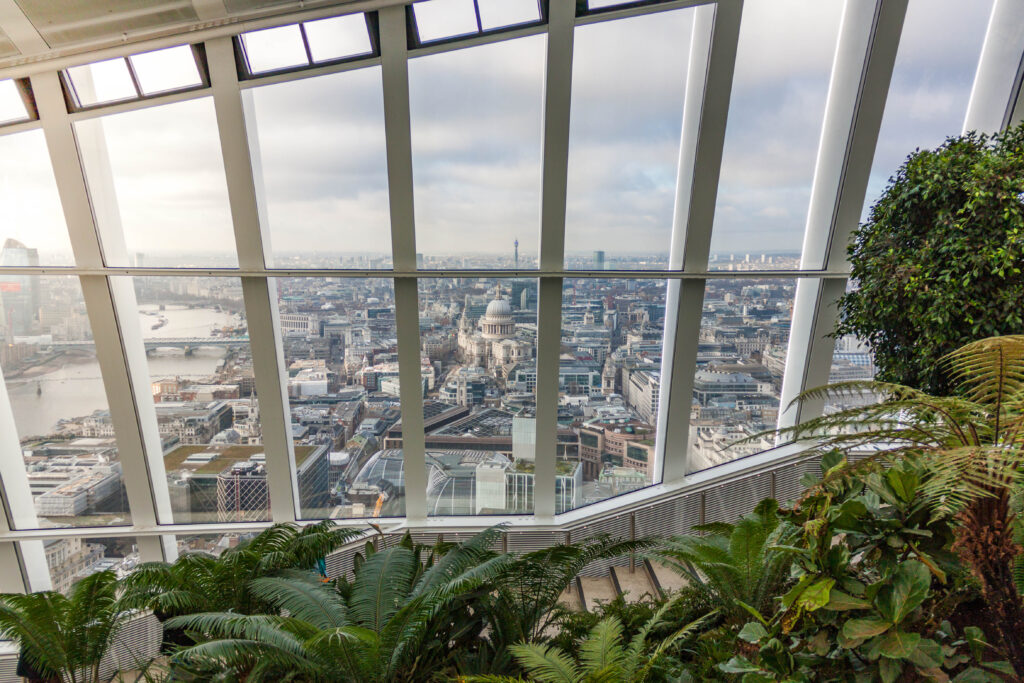 Views from the Sky Garden in London